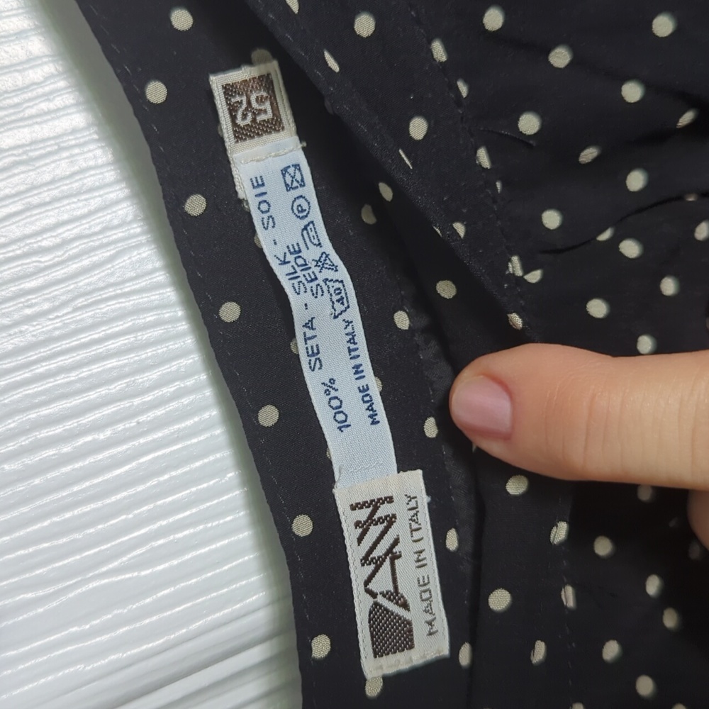 DANY Polkadot Black Skirt Set Made in Italy - Picture 14 of 17